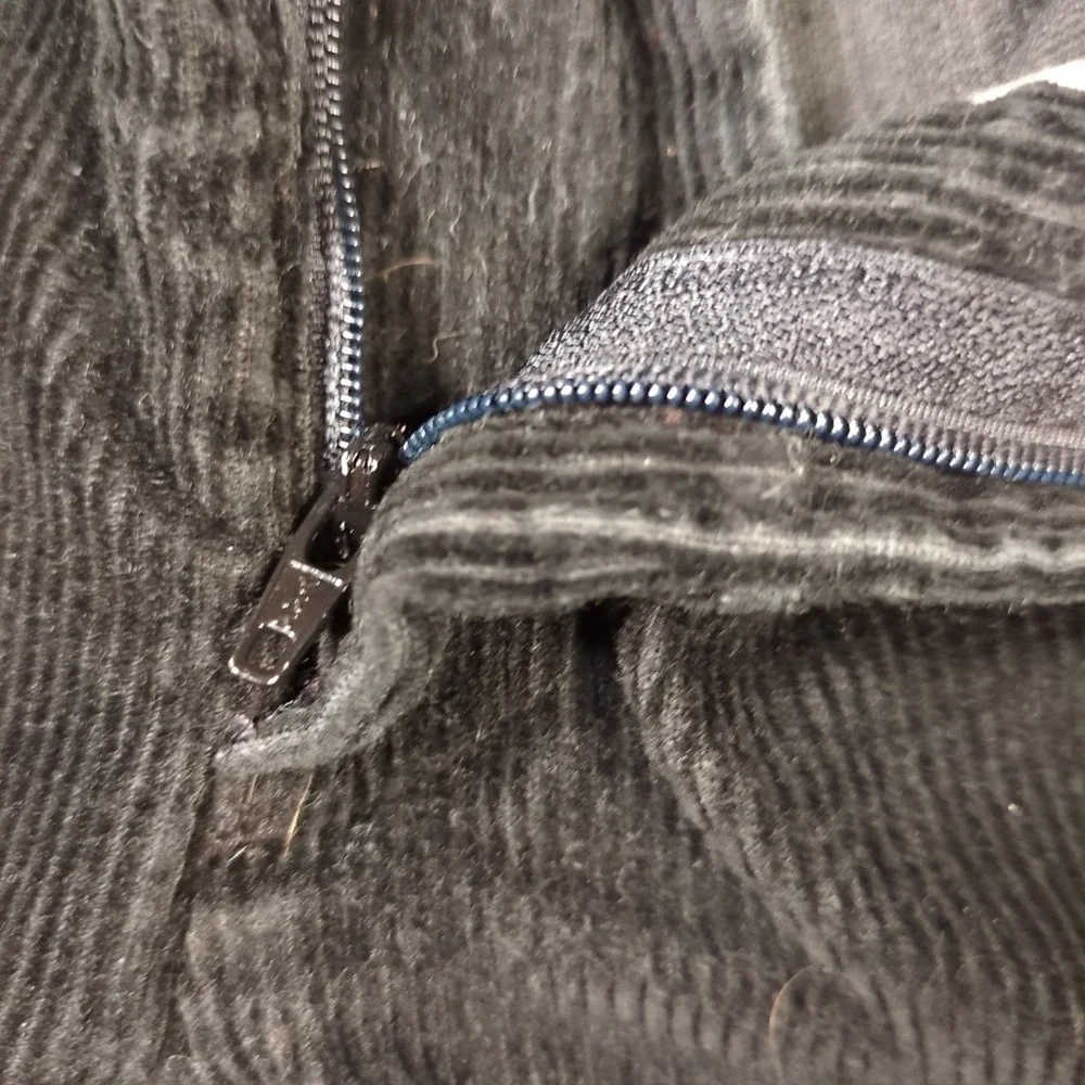 Vintage Eddie Bauer Black Corduroy‎ Pants Size 36x30 Mens Relaxed Fit Nano-care